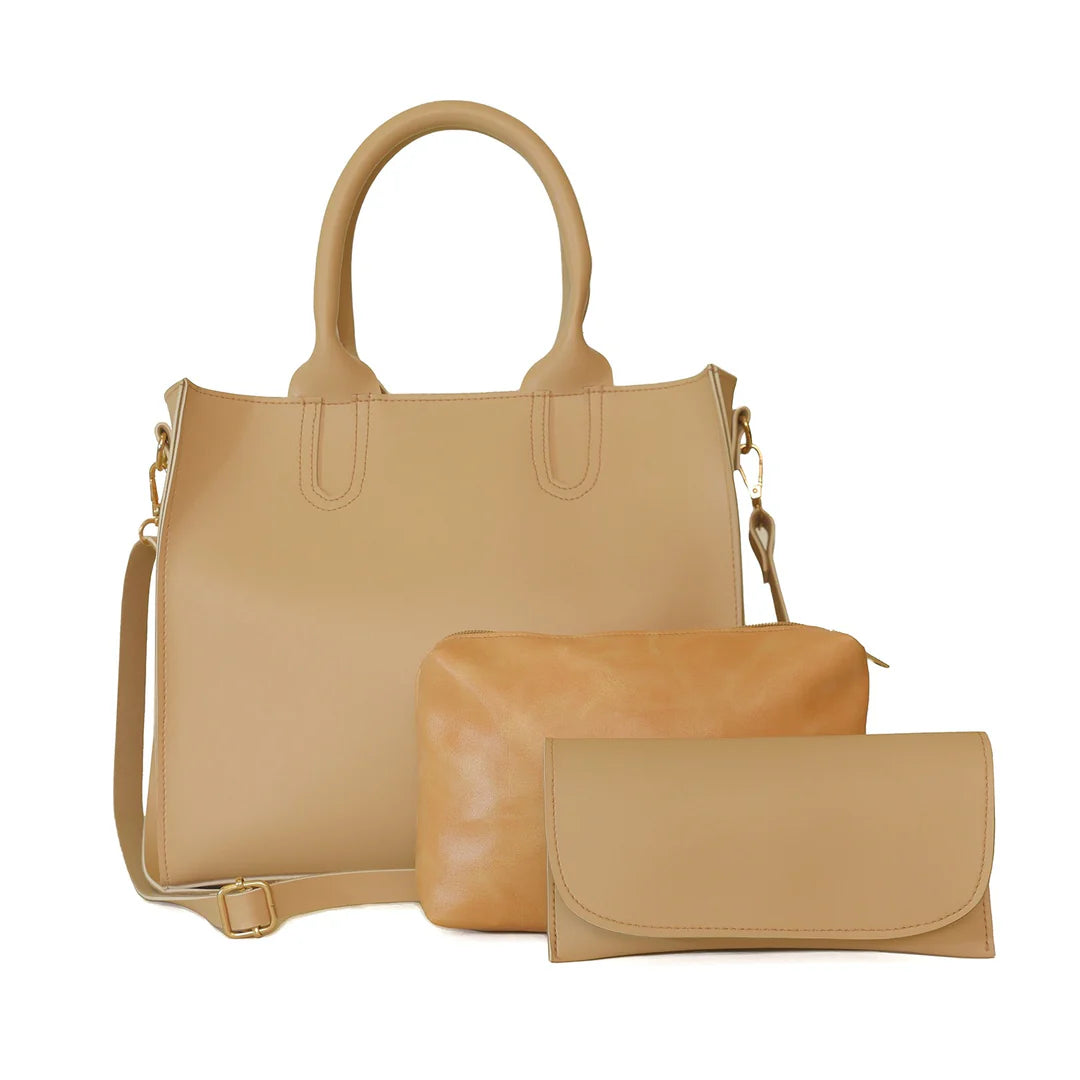 VISTA BEIGE 3 PIECE BAG