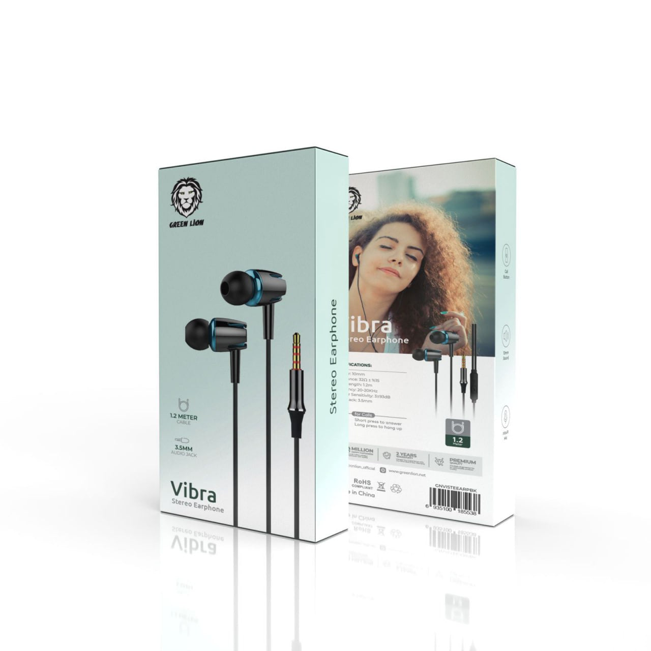 Green Lion Vibra Stereo Earphone