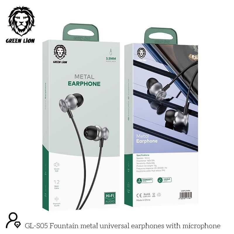 Green Lion Metal Earphone