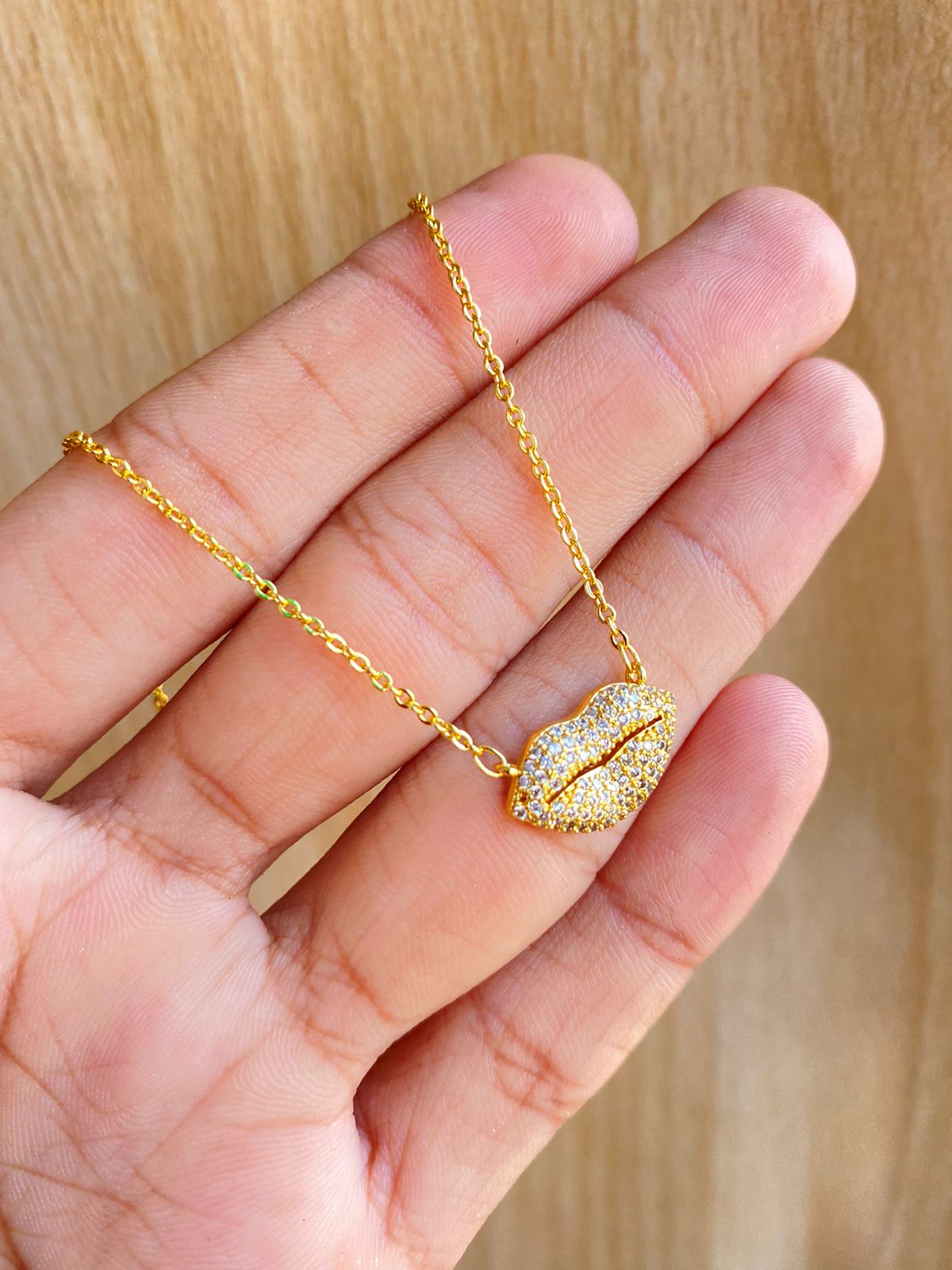 Kissed Gold Fashion Necklace