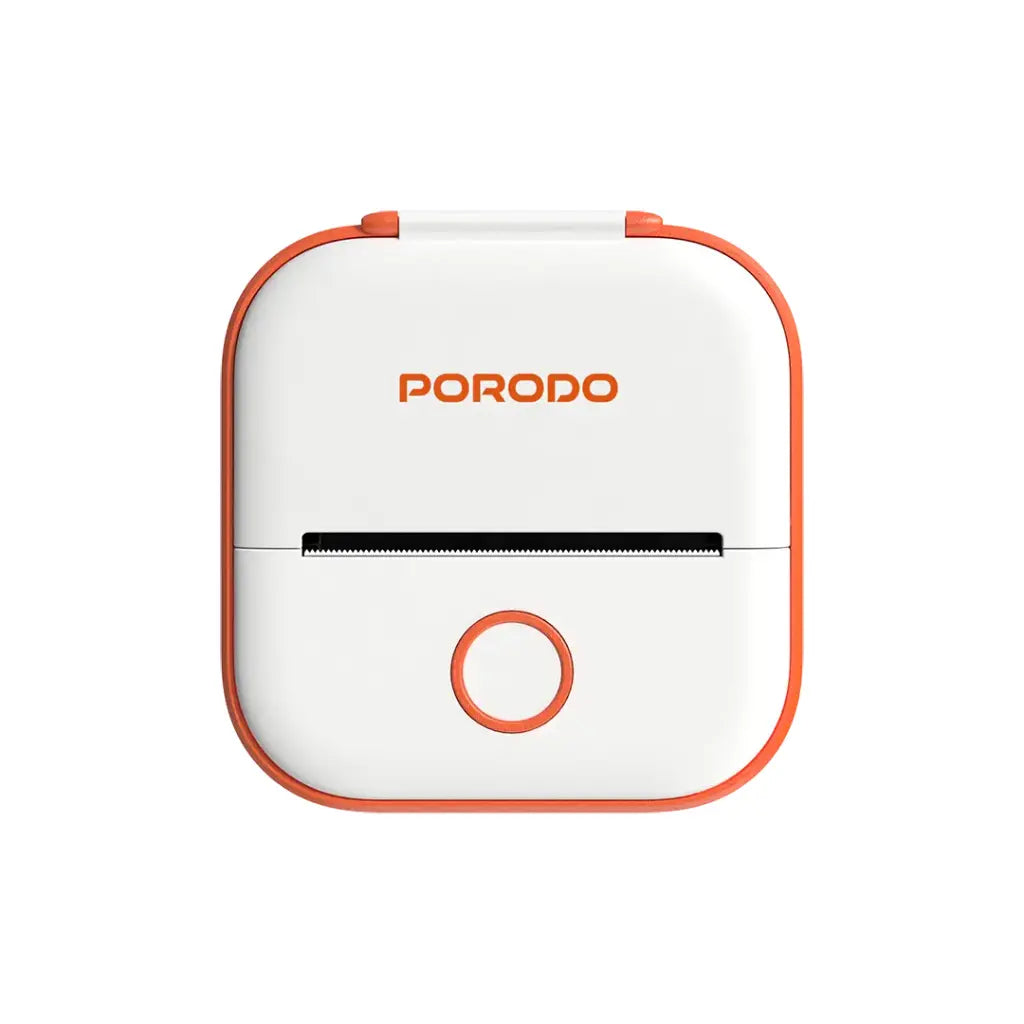 Porodo Lifestyle Pocket HD Thermal Printer - White/Orange