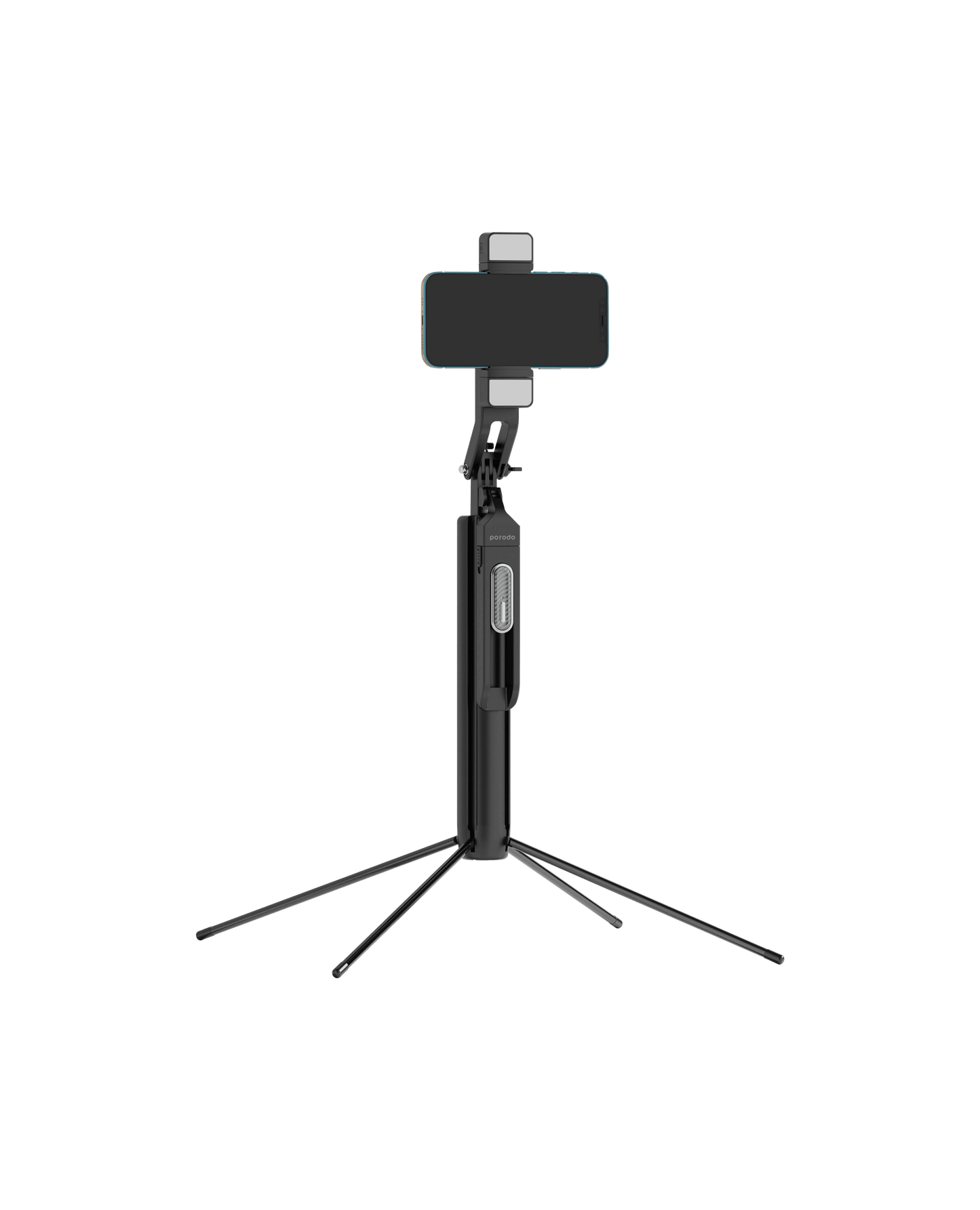 Porodo 360° Tilt Handle Media Pod Folding Quad Base - Ez Quick Buy