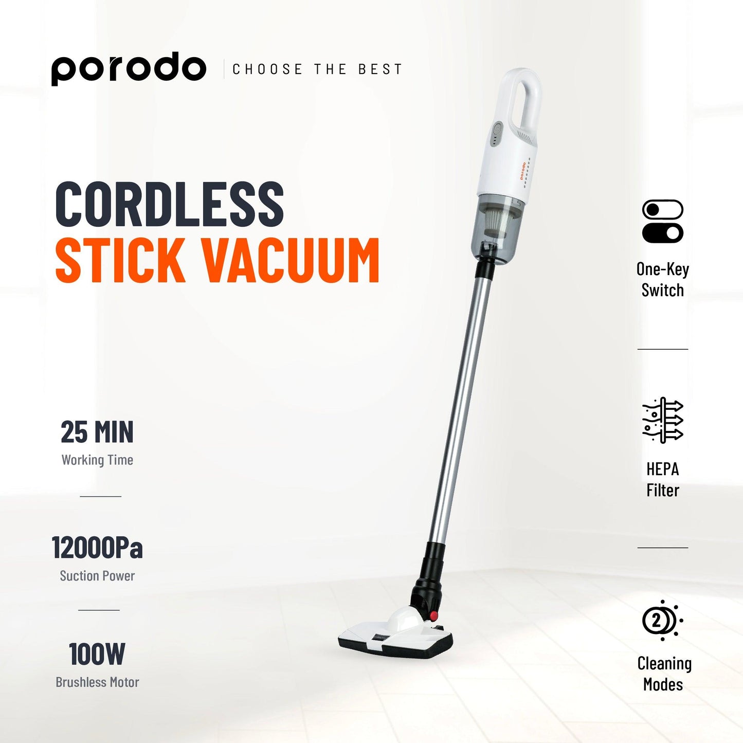 Porodo Cordless Stick Vacuum - Ez Quick Buy